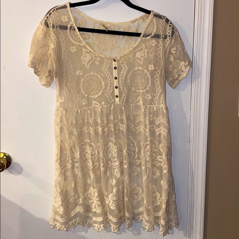 Forever 21 laced boho dress